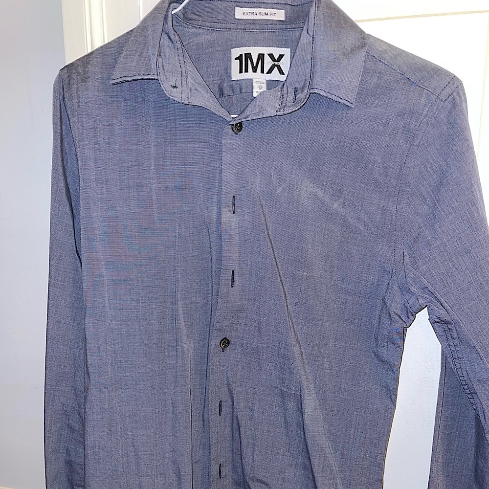 Express Dress Shirt / Light Gray / XS / Extra Slim Fit